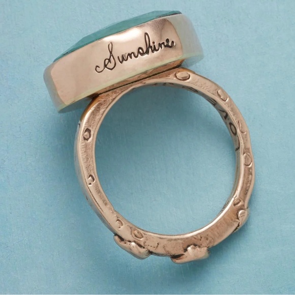 “Ode to Joy” unisex emerald/rose gold ring by Jes MaHarry. New in box. - Picture 2 of 12